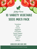 Heirloom Vegetable Seeds Ð 10 Variety Pack, Non GMO seeds bulk
