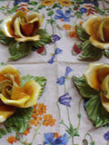 4 Florentiner Rosen Porzellanrosen Florenz Tischdeko Blumen Tischdeko Hochzeit Italien Brocante Cottage flower spore
