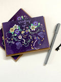 Celestial card thinking of you space galaxy love friendship flower card sympathy flower support comfort long distance daughter college gift sympathy flower