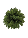 M&S Schmalberg 3" Olive Green Chrysanthemum Silk Flower Brooch Pin Mum - Made in USA silk flower