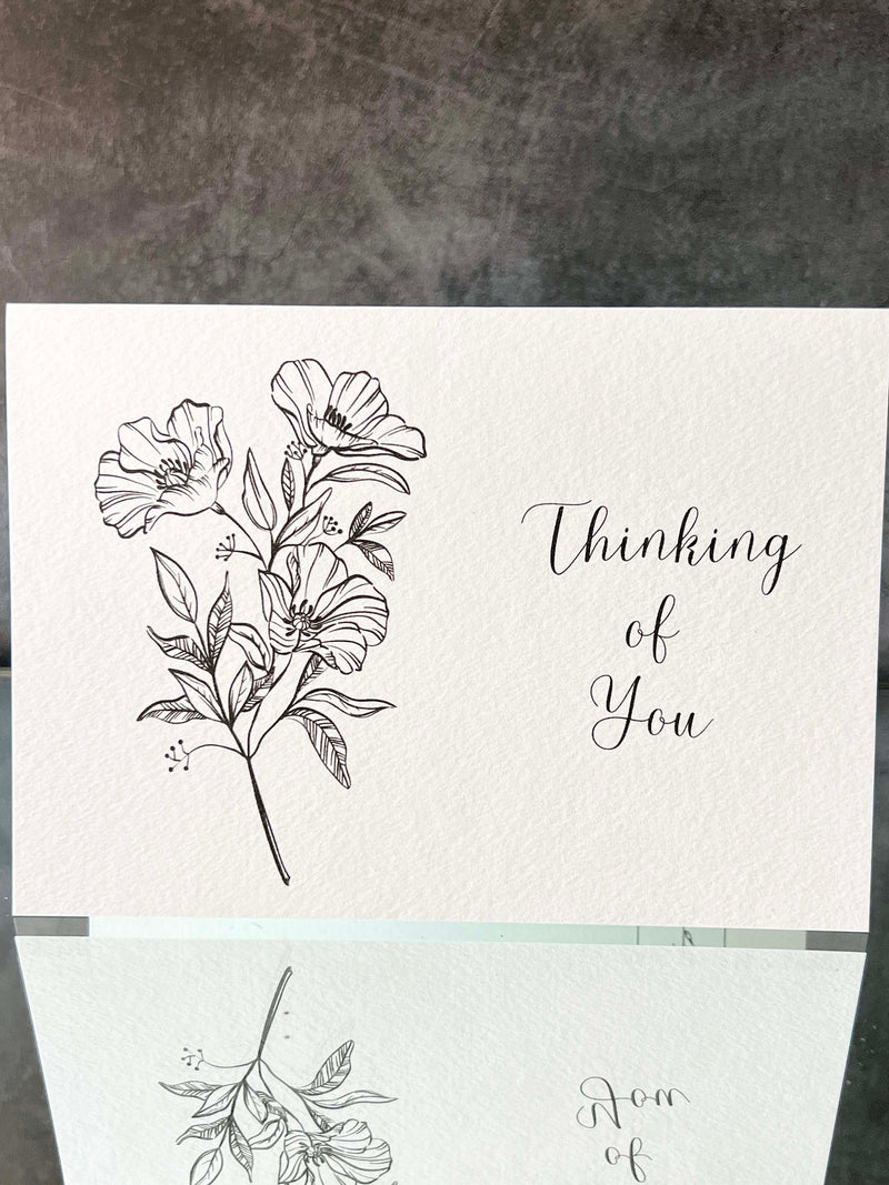Instant Download Sympathy Card, Black & White Flowers, Thinking Of You Print At Home Card DIY Memorial Funeral Wake Gift Grieving Friend sympathy flower