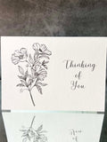 Instant Download Sympathy Card, Black & White Flowers, Thinking Of You Print At Home Card DIY Memorial Funeral Wake Gift Grieving Friend sympathy flower