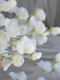 3 colors! Silk White Sweet Pea, Artificial Sweet Pea, Lilac Flowers, Sweet Pea Flower silk flower