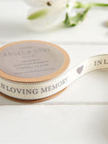 In Loving Memory Cotton Ribbon 5m Roll - Funeral Favors, Sympathy Gifts sympathy flower