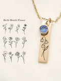 Dainty Birth Month Flower Necklace Ð Handmade Minimalist Jewelry, Custom Birthday Flower Necklace, Birthday Jewelry, Mothers Day Gift for birthday flower