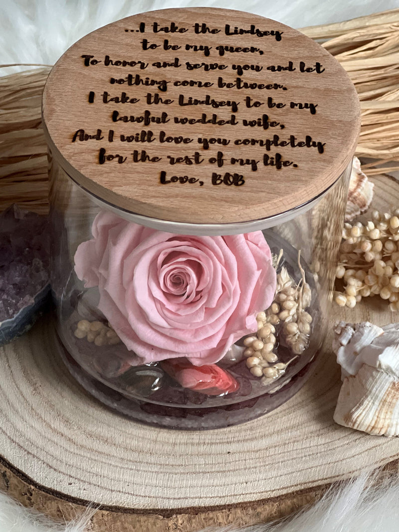 Preserved Roses | Eternal Roses | Gift for Her | Home Decor Present | Forever Rose | Birthday Gift | Wedding Gift, Pink Eternal Rose birthday flower