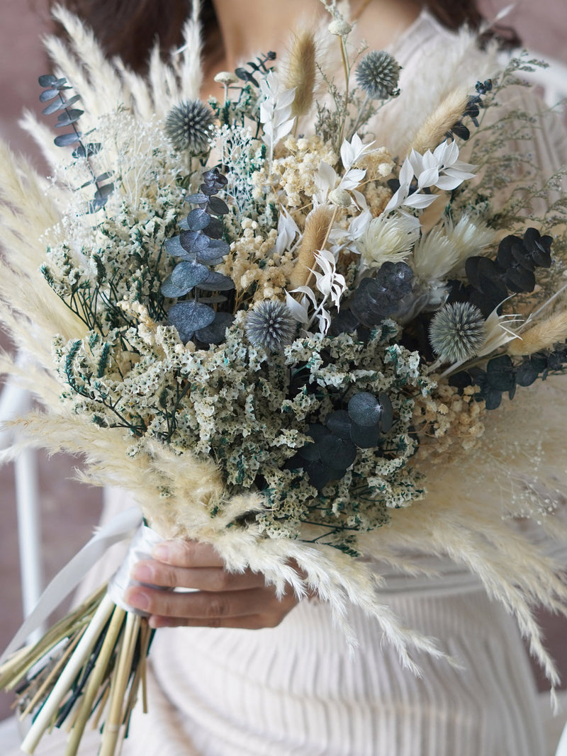 Wedding bouquet Dried Bridal bouquet/Dry Flower Wedding, Rustic Boho Brides,Bridesmaid bouquet,Dried bouquet home decor wedding flower