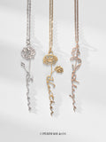 PERIMADE Birth Flower Name Necklace ¥ Gold Custom Name Necklace ¥ Sentimental Best Friend Jewelry ¥ Trendy Best Friend Gift birthday flower