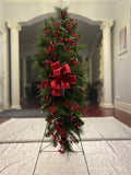 Christmas Wreath Artificial Flowers Arrangement Decorations Grave Flowers Cemetary Memorial Flowers Funeral Wreath sympathy flower
