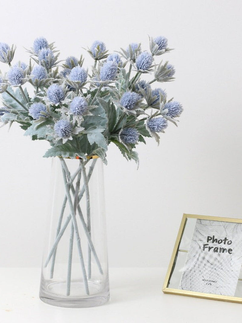 Blue Artificial Flowers, Artificial Wildflowers, Faux Wildflowers, Blue Faux Flowers, Blue Silk Flowers, Silk Wildflower, Artificial thistle silk flower