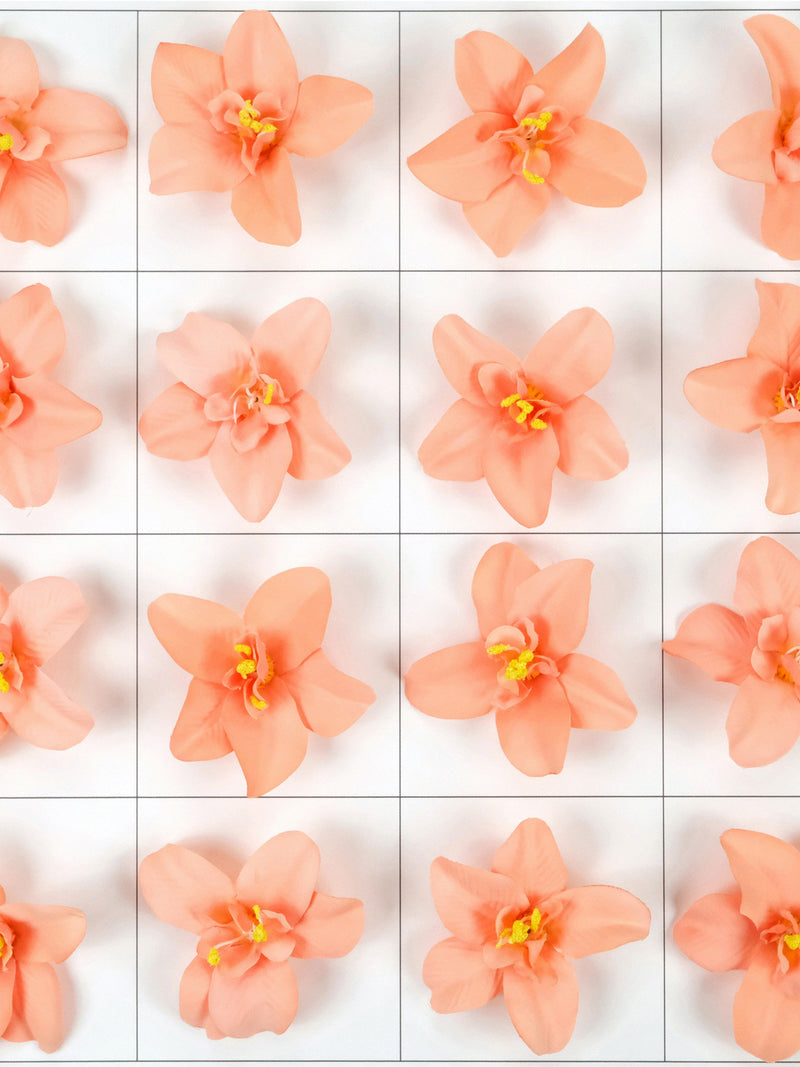 3'' Fake Orchid Coral Artificial Silk Flower Head DIY Craft Floral Arrangement Party Centerpiece Cattelan Decor Fake Flower Filler Accessory silk flower