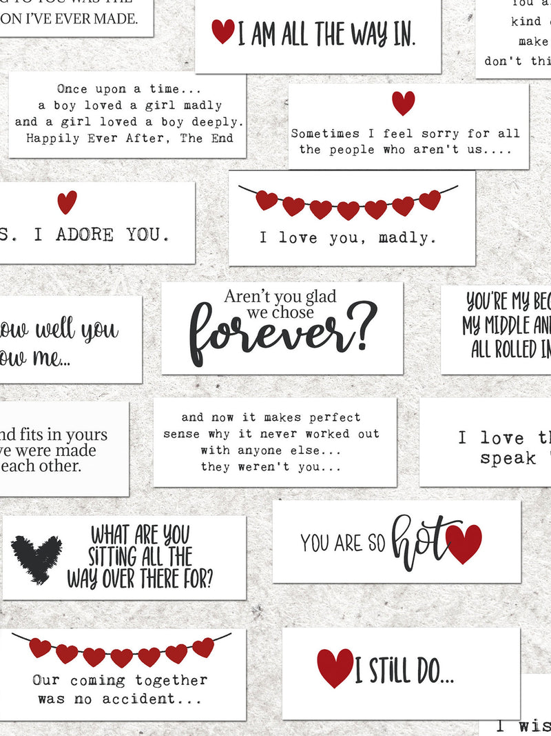 Little Love Notes, Reasons I love you mini cards Husband, Boyfriend Valentine Gift, Romantic Printable for Couples, Girlfriend Anniversary Love Romance Flower