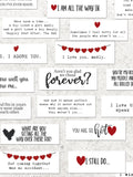 Little Love Notes, Reasons I love you mini cards Husband, Boyfriend Valentine Gift, Romantic Printable for Couples, Girlfriend Anniversary Love Romance Flower