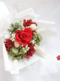 MothersÕs Day Flowers- Preserved and dried flower bouquet (Red) S size FLOWER DELIVERY