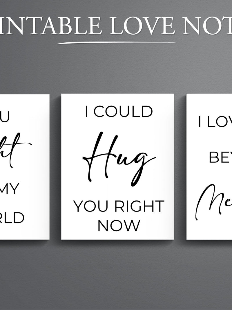45 Printable Love Notes: Romantic Messages (PDF) Love Romance Flower