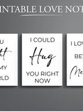 45 Printable Love Notes: Romantic Messages (PDF) Love Romance Flower