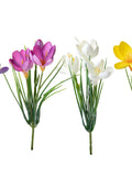 Crocus Mini Artificial Fabric Flowers Bouquet 30 cm silk flower