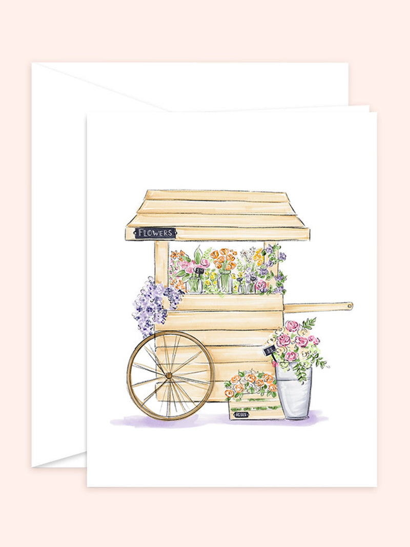 Spring Floral Greeting Card, Flower blank card, pretty thank you card, sympathy card sympathy flower
