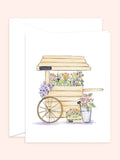 Spring Floral Greeting Card, Flower blank card, pretty thank you card, sympathy card sympathy flower