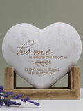 Housewarming Gift | Home is Where the Heart Is | New Home Keepsake | Personalized Home Decor | Home Address Gift | Closing GIft Real Estate house warming flower