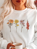 Birth Month Flowers Sweatshirt, Custom Birth Flowers Sweater, Birth Flower Hoodie, Mothers Day Shirt, Gift For Grandma, Birthday Flower Tee birthday flower