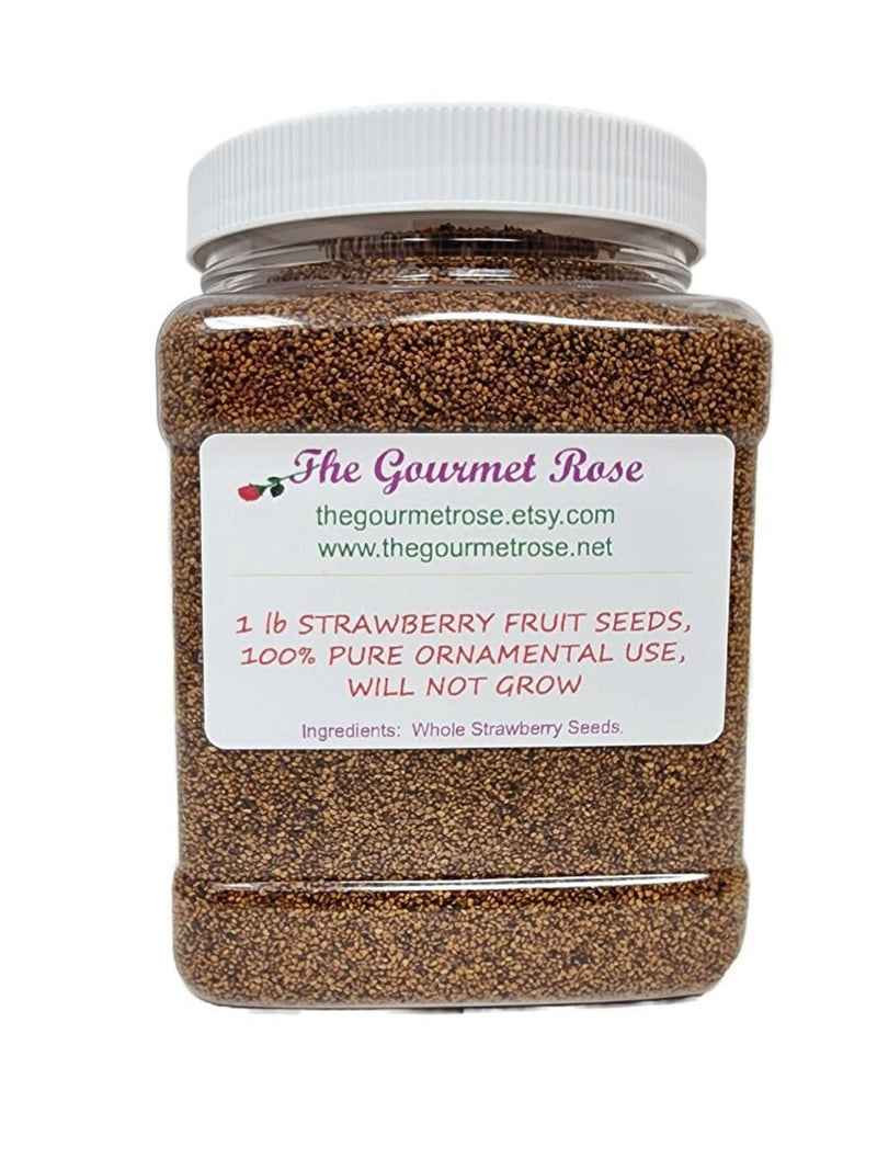 1 lb STRAWBERRY SEEDS BULK Soap Making Exfoliant Exfoliation Body Scrub Pure Natural Exfoliate Additive Ornamental Embeds Wholesale 8 oz seeds bulk