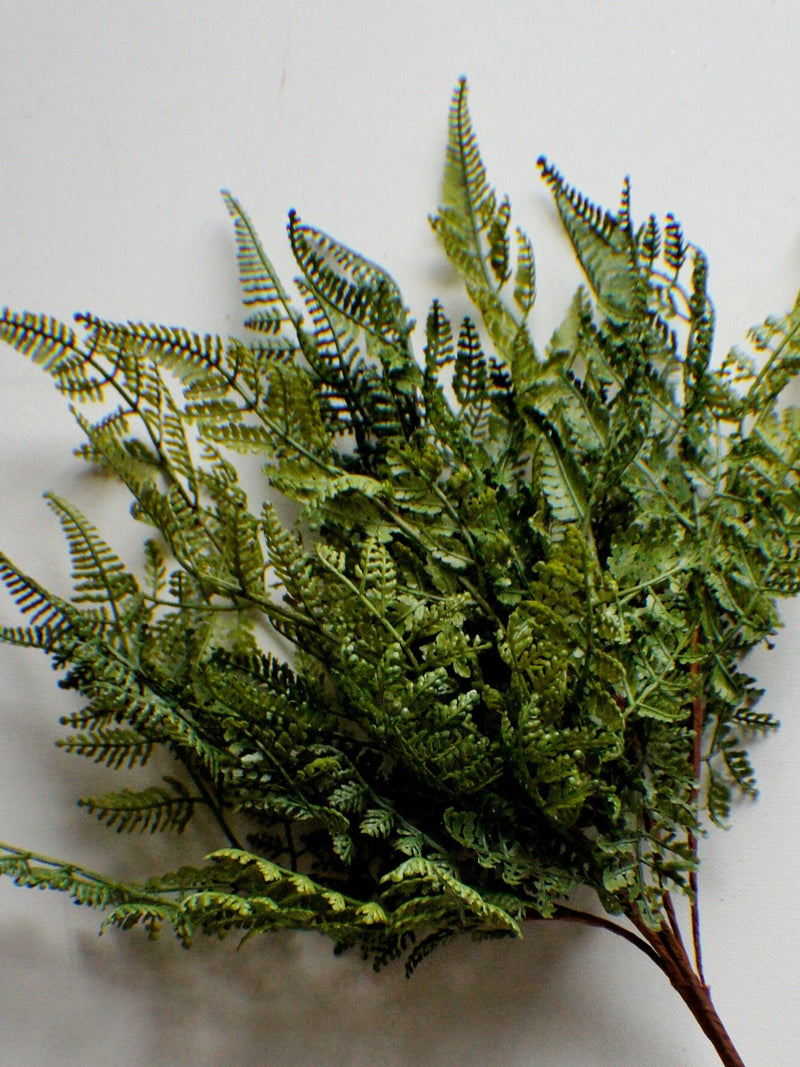 Fresh touch Lace Fern bush, Fresh Green Faux Fern Stem, Artificial Fern, Artificial Greens Vase Filler Greenery Bouquet Greens Wreath making faux plants