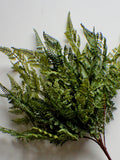 Fresh touch Lace Fern bush, Fresh Green Faux Fern Stem, Artificial Fern, Artificial Greens Vase Filler Greenery Bouquet Greens Wreath making faux plants