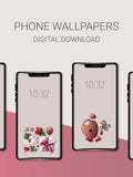 Romantic Roses Phone Wallpaper Set: Valentine's Day Backgrounds (Digital Download) Love Romance Flower