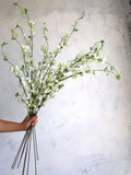 39" Cream Artificial Blossom Branch With Buds, Faux Spring Plant Stem,| Centerpieces | Floral | Wedding/Home Decoration | Gifts faux plants