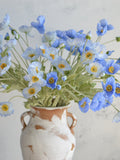 23.5" Faux Blue Poppy Flowers/4 Heads, Fake Spring/Summer Flower, DIY Florals/Centerpieces, Wedding/Home/Kitchen Decorations | Gifts faux plants