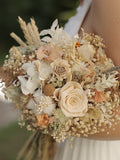 Ivory Neutral Bridal Bouquet Soft Boho Wedding Bouquet