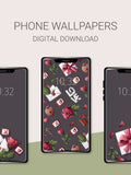 Romance Phone Wallpapers: Roses, Love Letters (Set of 3) (Digital Download) Love Romance Flower