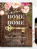Rustic Housewarming Invitation Template: Floral Home Sweet Home (Digital Download) house warming flower