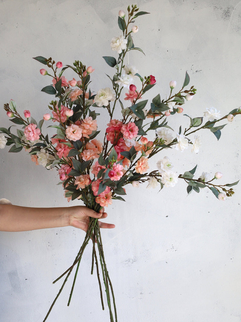 35Ò Faux Camellia Blossom, Artificial Wildflowers, Fake Spring Plant Stem,| CenterpiecesI Wedding/Home Decoration | Gifts-multi colors faux plants