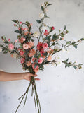 35Ò Faux Camellia Blossom, Artificial Wildflowers, Fake Spring Plant Stem,| CenterpiecesI Wedding/Home Decoration | Gifts-multi colors faux plants