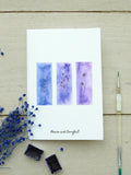 Handmade Floral Condolence card, Peace and comfort watercolor card, Watercolor floral Sympathy Card, Sorry for your loss, sympathy flower