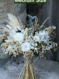 Neutral Off-White Bridal Bouquet | Dried Flowers Bouquet
