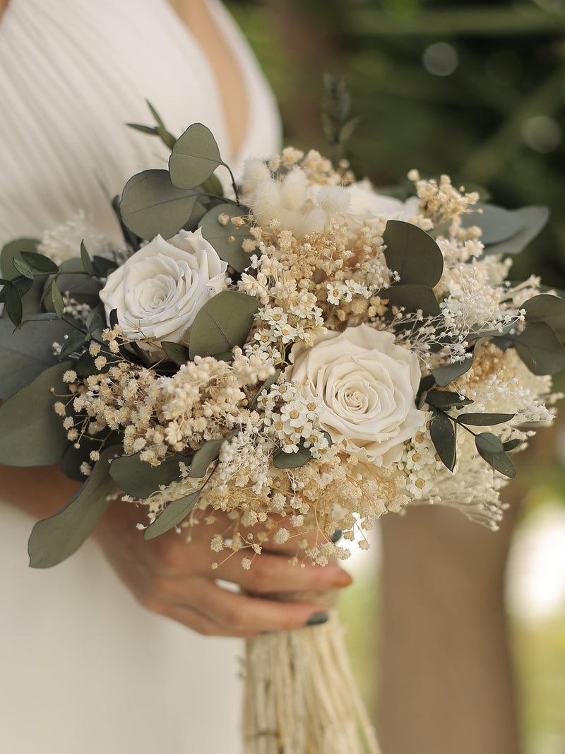 Ivory Green Wedding Bridal Bouquet Set wedding flower