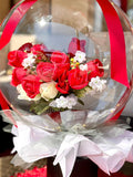 Roses Bobo Balloon Flower Bouquet, The Perfect Gift For Any Occasion: Mother's Day/Birthday/Graduation/Anniversary/Get well/Quinces FLOWER DELIVERY