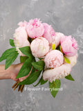 7 Heads Peony Bouquet - Artificial Flower - Pink FLOWER DELIVERY