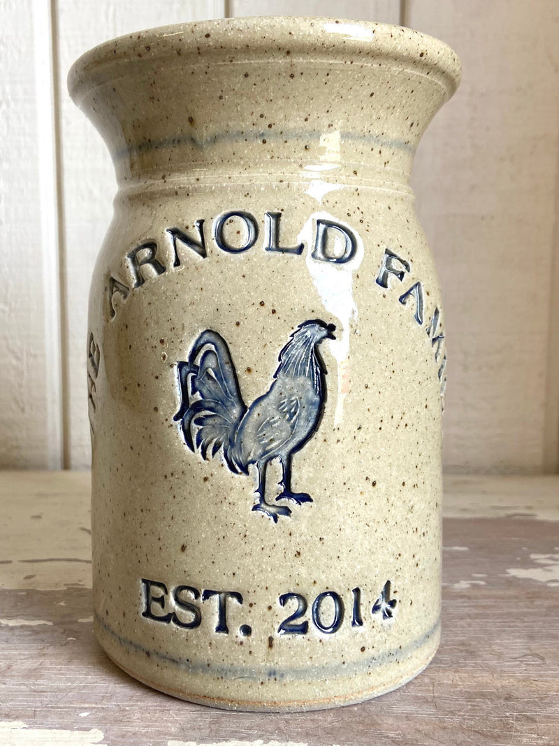Personalized Wedding and Anniversary Pottery Gifts #BlueHen Logo ANNIVERSARY