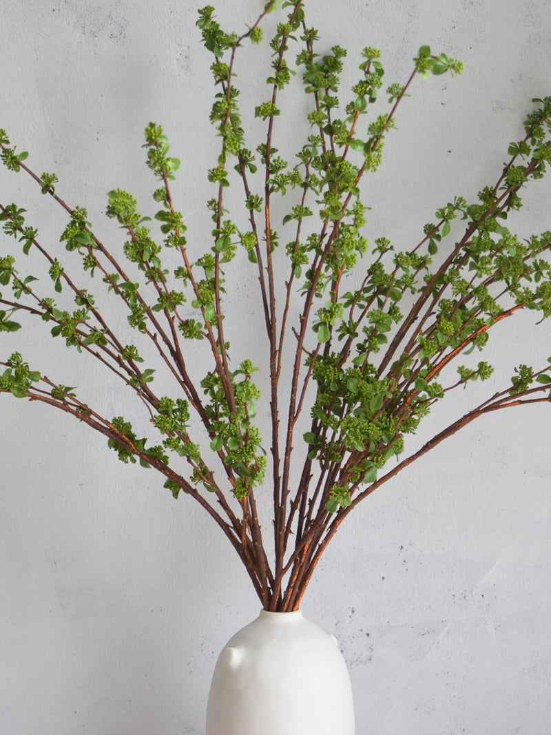 40" Artificial Green Budding Branch, Faux Spring Plant Stem,| Centerpieces | Floral | Wedding/Home Decoration | Gifts faux plants