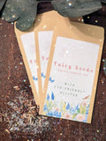 Wildflower Seed Packets with Eco-Glitter: Fairy Garden Seeds seeds bulk