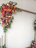 Orange & Pink Wedding Arch Flower Decor: Special Design wedding flower