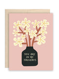 Floral Vase Sympathy Card: Condolence Greeting Card sympathy flower