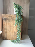 Artificial Trailing Gunni Eucalyptus - 95cm - Natural Green - With Or Without Pot faux plants