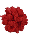 M&S Schmalberg 4.5" Red Flower Gardenia Flower Silk Millinery Fabric Flower Brooch Pin silk flower
