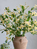 31.5" Faux Feverfew Daisy in White Yellow, Artificial Plant Flowers, Fake Chamomile, Wedding Home Kitchen Decor Flowers, DIY Centerpieces faux plants