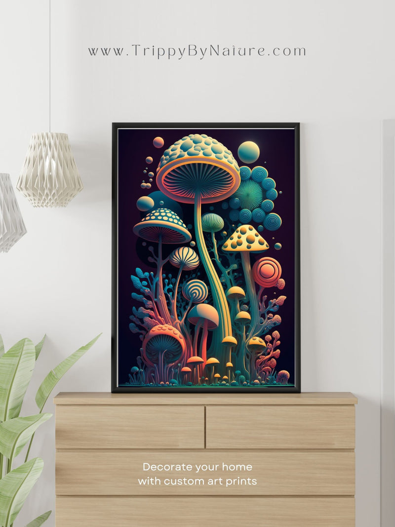 Abstract Wall Art Psychedelic art office decor Art for a House Warming Gift Entryway Wall Decor house warming flower